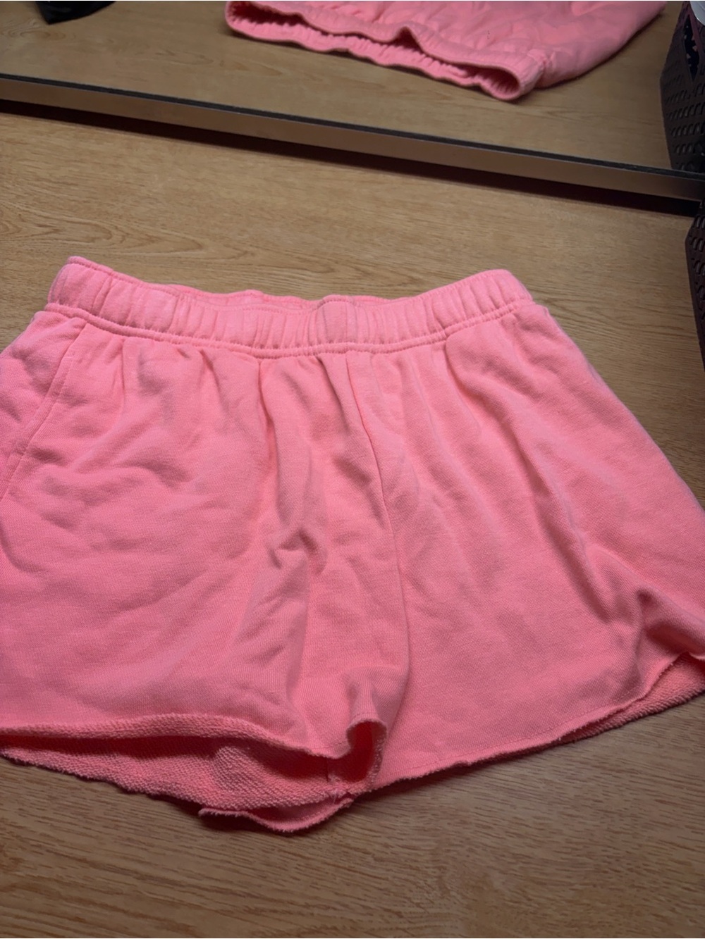 Pink Terry Cloth Women’s Lounge Shorts